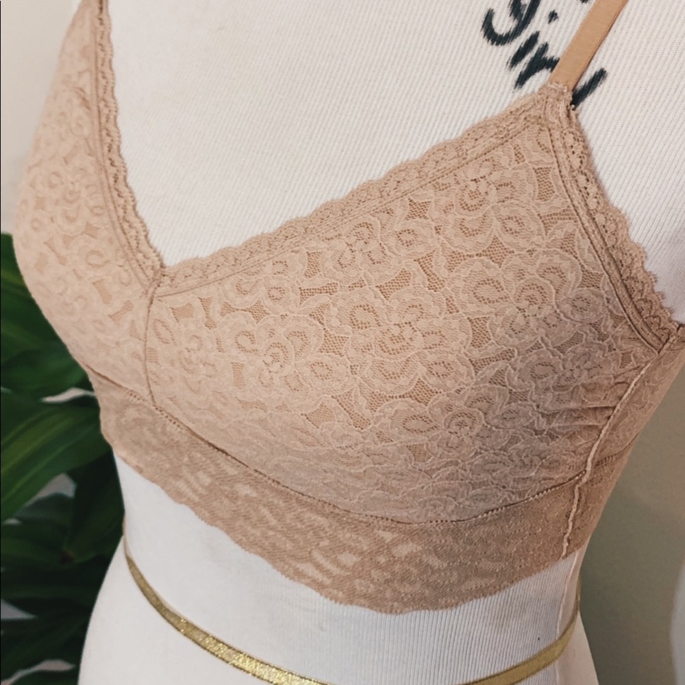 Nude lace bra